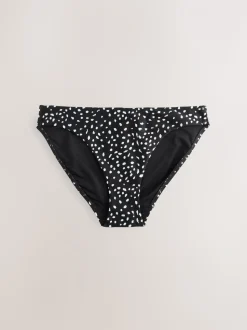 Tache noire/blanche - Bas de bikini échancré