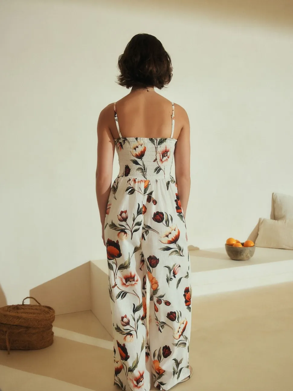 Terrain blanc - Combinaison bandeau en lin