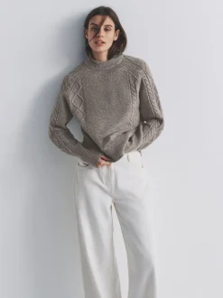 The Set 2 pulls en maille torsadée avec laine