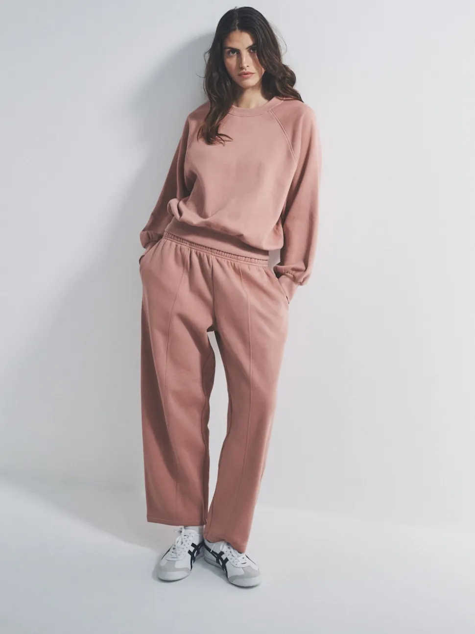 The Set Ensemble surdimensionné avec Sweat-shirt raglan et Joggings Coupe ballon
