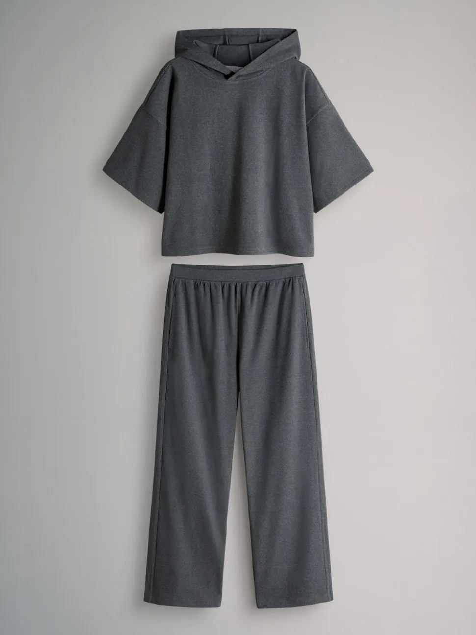 The Set ensemble sweat à capuche et pantalon de jogging côtelé doux au toucher
