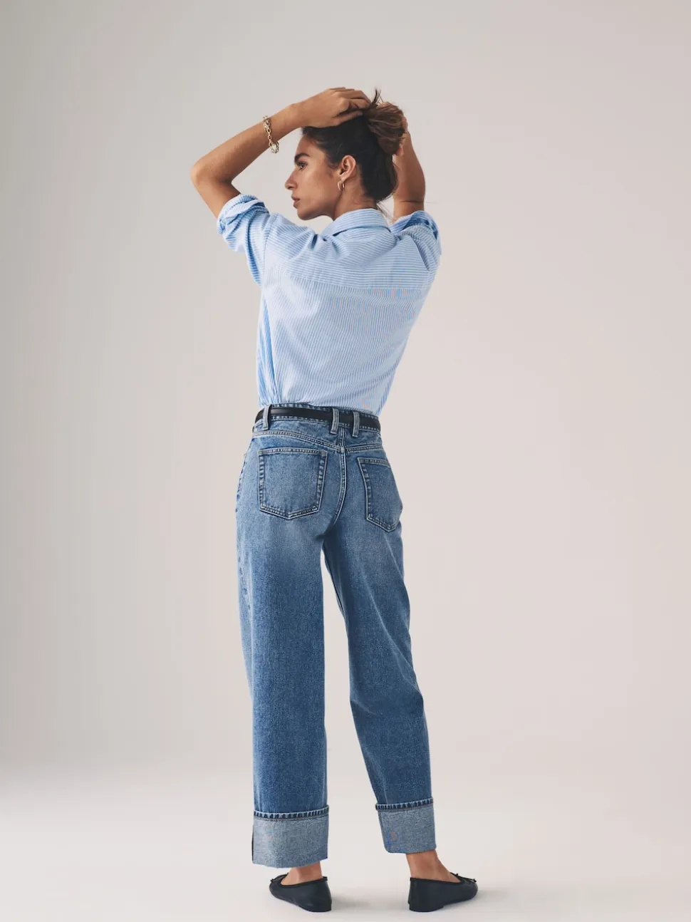The Set lot de 2 jeans à ourlet retroussé