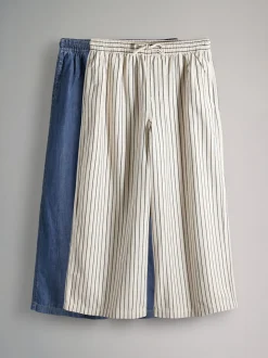 The Set lot de 2 jeans The Set Ample légers à enfiler