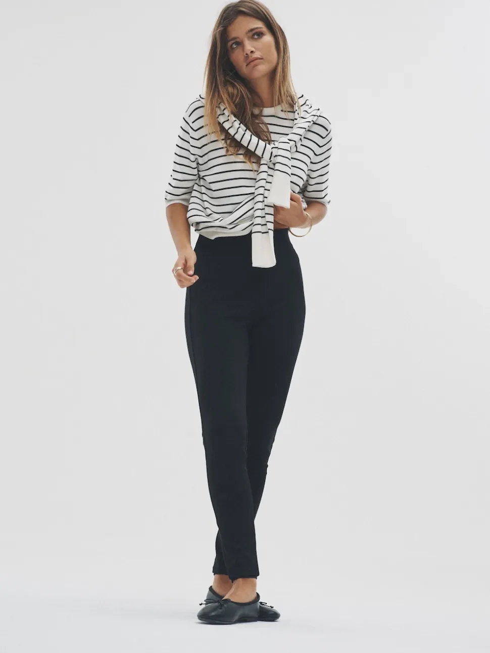 The Set lot de 2 leggings en ponte