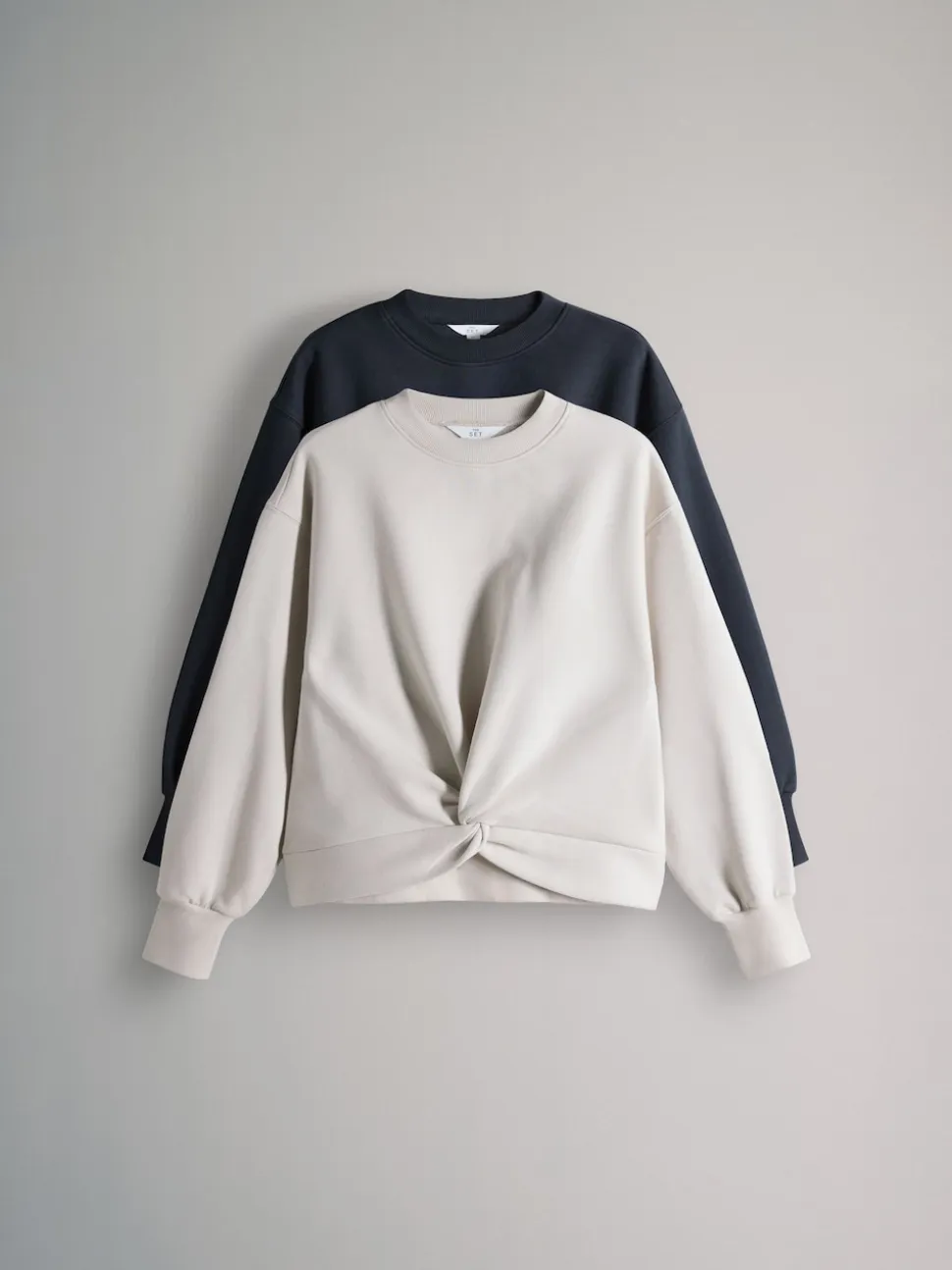 The Set lot de 2 Sweat-shirts à nœud sur le devant