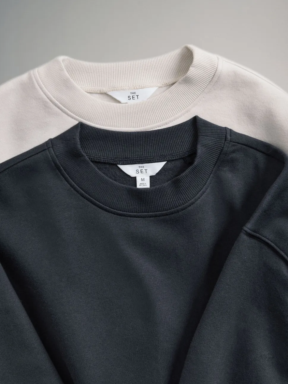 The Set lot de 2 Sweat-shirts à nœud sur le devant