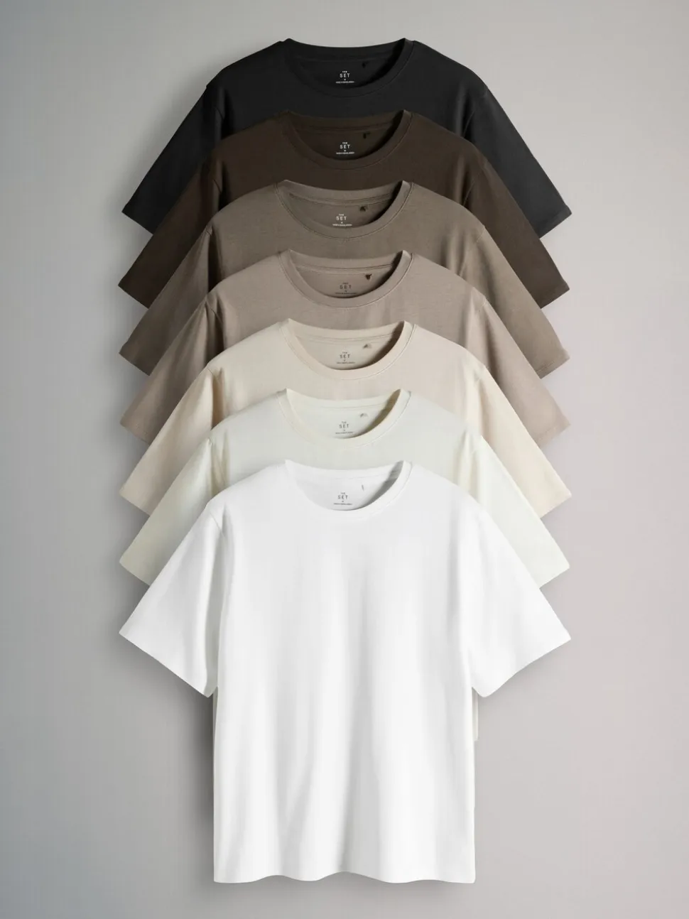 The Set lot de 7 t-shirts à manches courtes