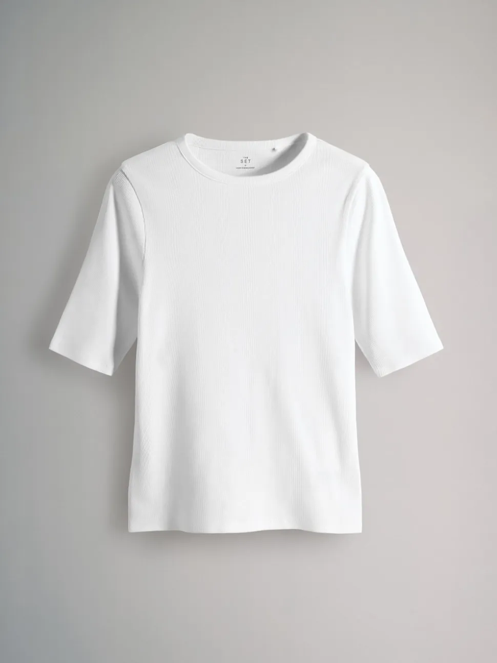 The Set lot de 5 t-shirts côtelés à manches mi-longues