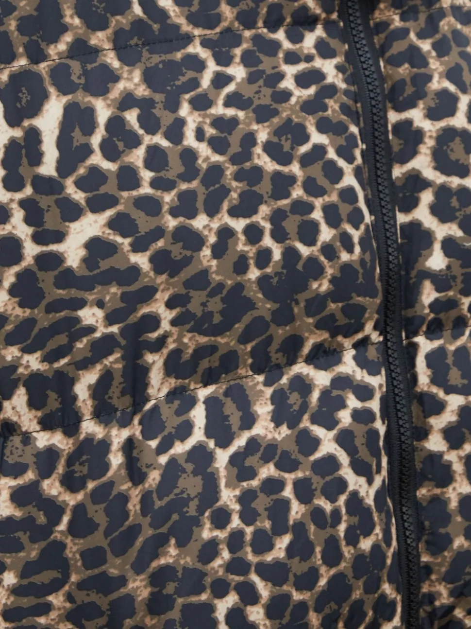 Threadbare Leopard Imprimé À capuche Puffer Coat