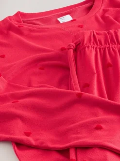 Étoile rouge - Pyjama à manches longues doux cœur