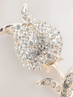 Ton d'or de rose - Broche rose scintillant