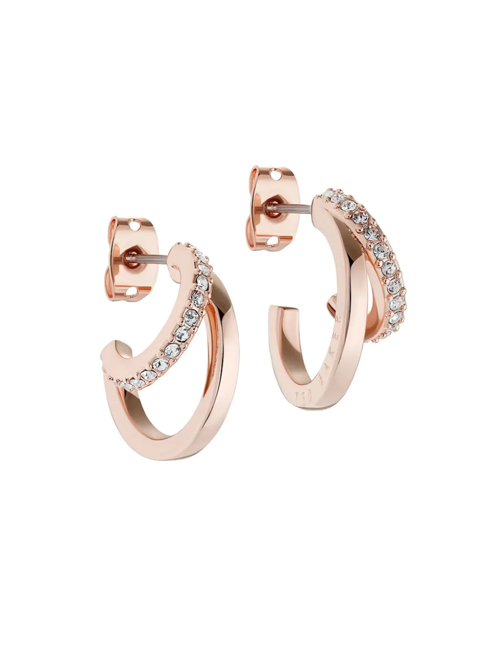 Ton d'or de rose - Ted Baker HELIAS : Boucles d’oreilles en cristal multicolore