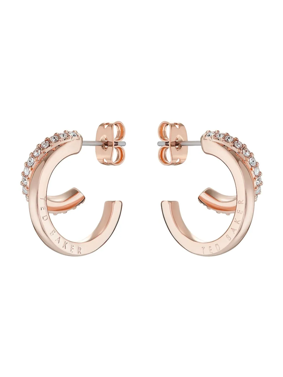 Ton d'or de rose - Ted Baker HELIAS : Boucles d’oreilles en cristal multicolore