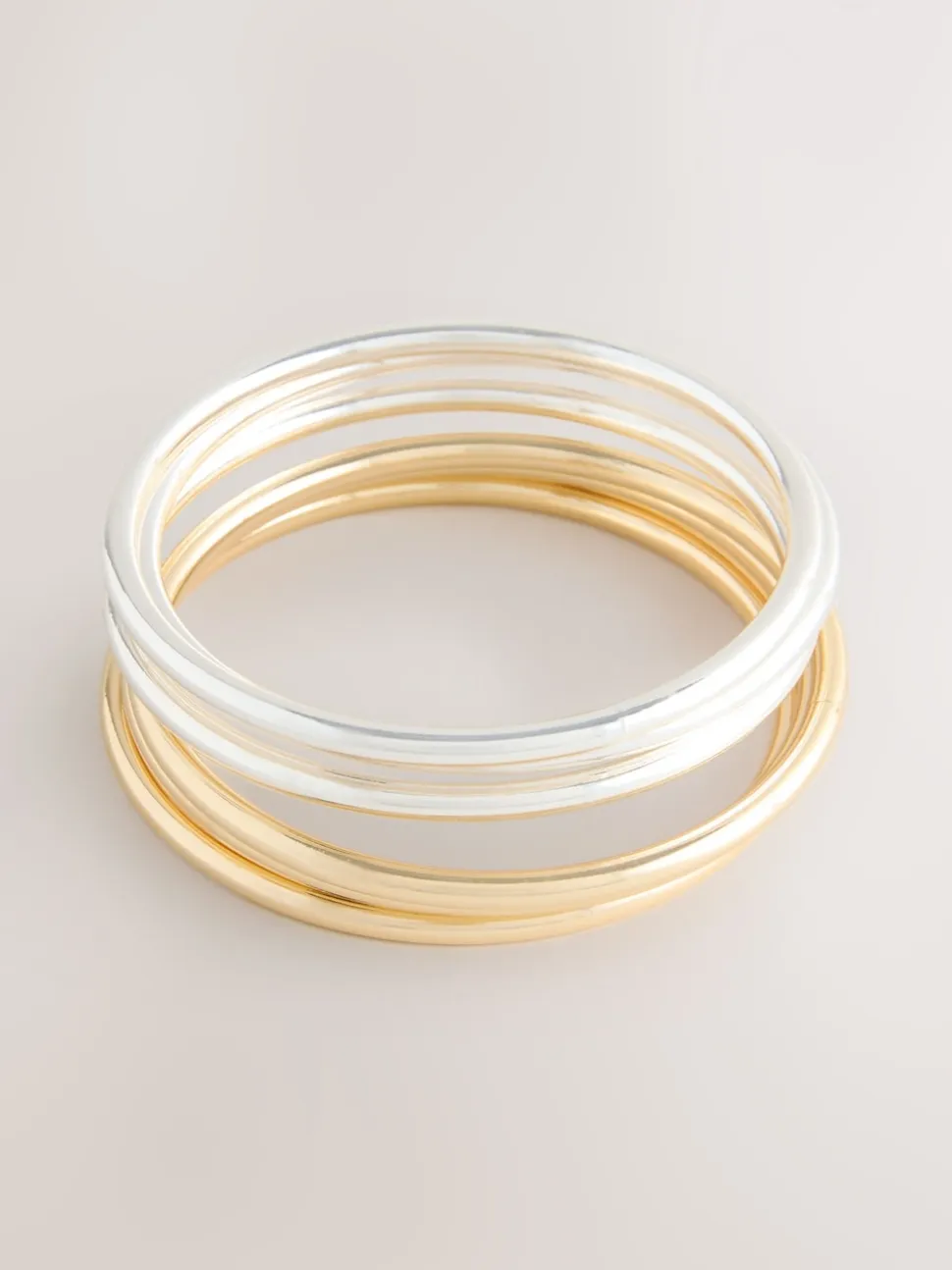 Ton Or/Argent - Lot de bracelets minces mixtes