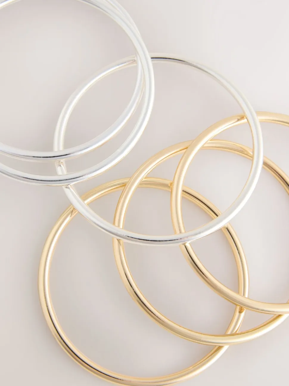 Ton Or/Argent - Lot de bracelets minces mixtes