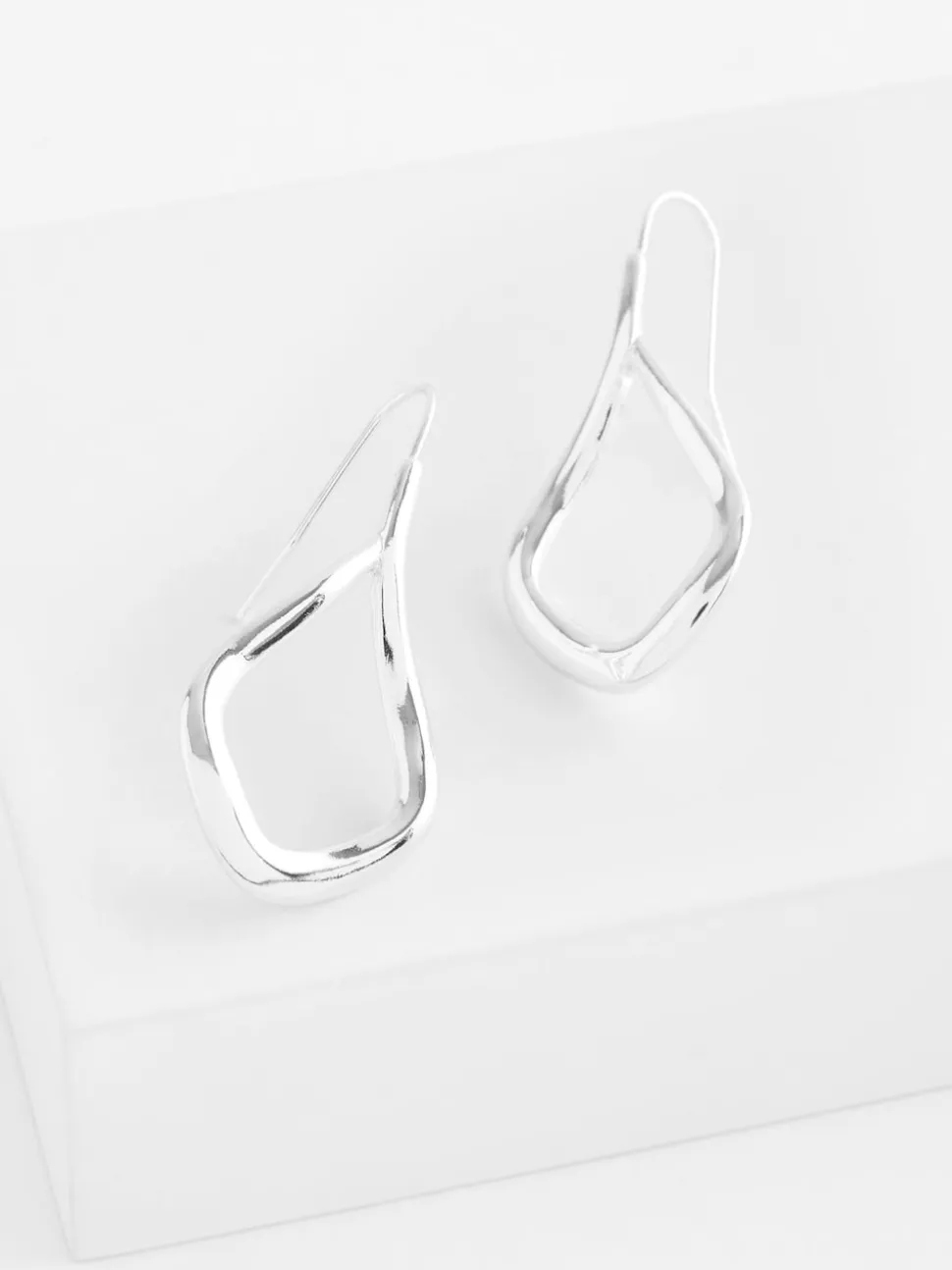 Tonalité argentée - Boucles d'oreilles Tear Drop