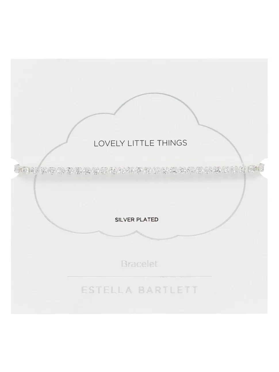 Tonalité argentée - Bracelet de tennis Estella Bartlett