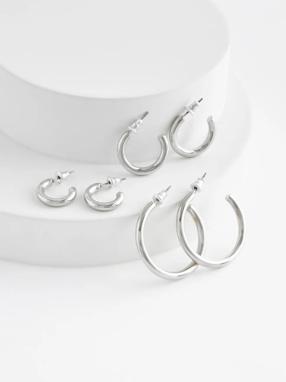 Tonalité argentée - Paquet de boucles d'oreilles 3