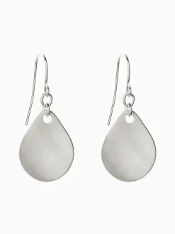 Tonalité argentée - Pendants d'oreilles pétales