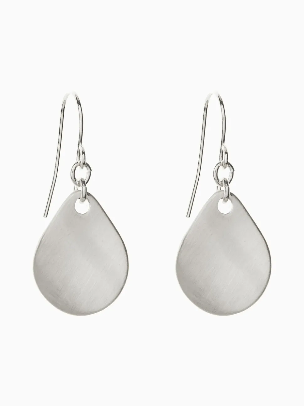 Tonalité argentée - Pendants d'oreilles pétales