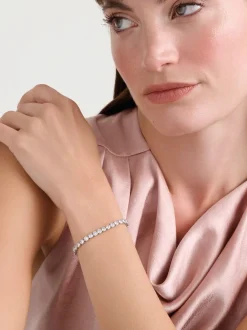 Tonalité argentée - Ted Baker Tone Melrah: Bracelet Curseur Icon Crystal, cristal transparent