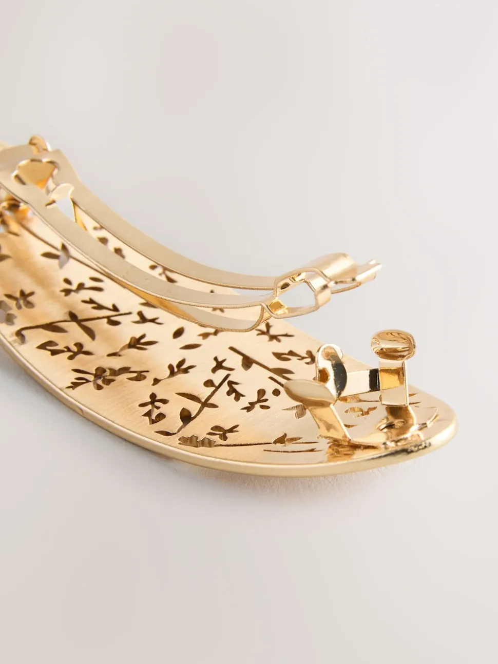 Tonalité d'or - Barrette à cheveux Fleuri