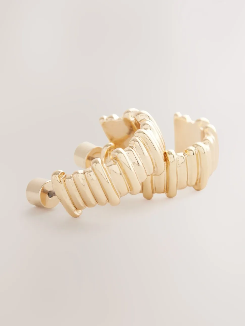 Tonalité d'or - Boucles d’oreilles Ridged Hoop