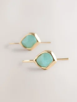 Tonalité d'or - Boucles d'oreilles avec détail Beige Sable