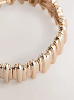 Tonalité d'or - Bracelet extensible à crêtes