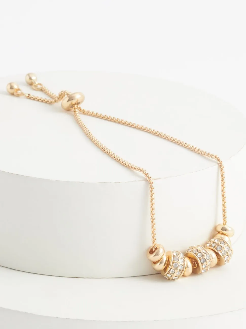 Tonalité d'or - Bracelet pully scintillant avec maïs soufflé perlé