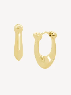 Tonalité d'or - COACH Boucles d’oreilles Signature C Huggie