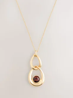 Tonalité d'or - Collier entrelacé avec pierres entrelacées