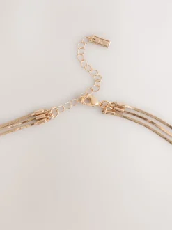 Tonalité d'or - Collier Slinky Chain Y Profile