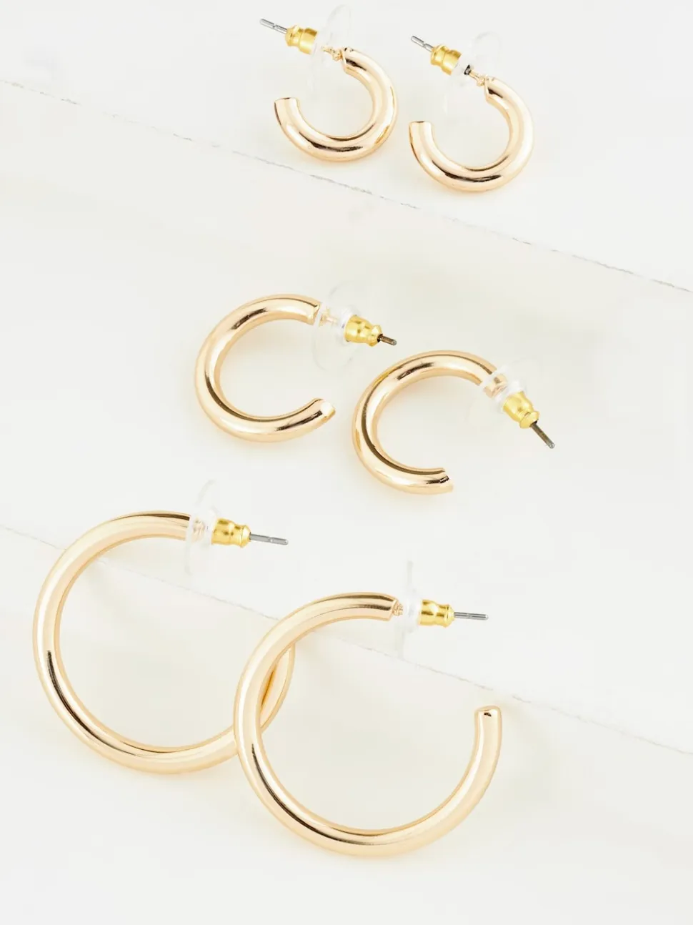 Tonalité d'or - Paquet de boucles d'oreilles 3