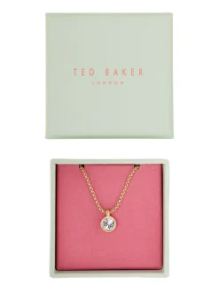 Tonalité d'or - Ted Baker SININAA : Collier avec pendentif en cristal