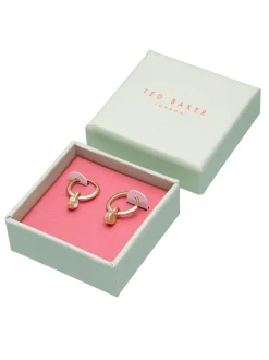 Tonalité d'or - Ted Baker SINALAA : Boucles d’oreilles Crystal Huggie