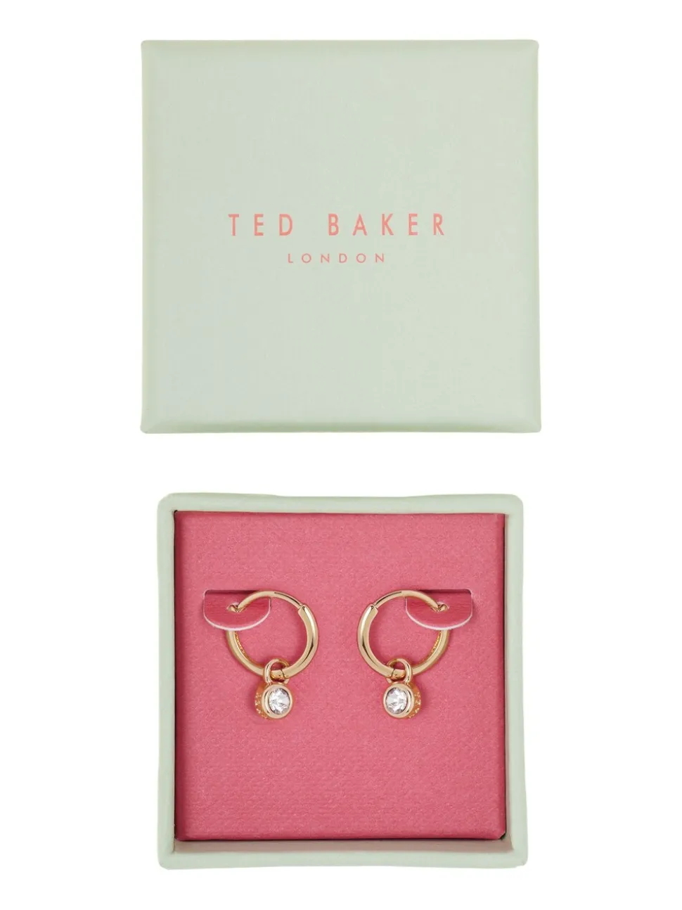 Tonalité d'or - Ted Baker SINALAA : Boucles d’oreilles Crystal Huggie