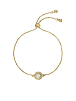 Tonalité d'or - Ted Baker SOLETA : Bracelet réglable en cristaux scintillants solitaires