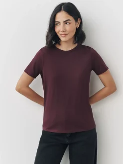 Tons terre - Lot de 7 t-shirts en coton à col rond au quotidien