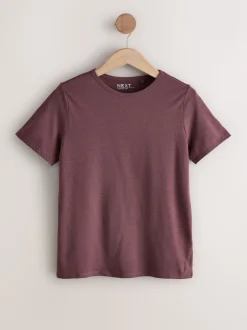 Tons terre - Lot de 7 t-shirts en coton à col rond au quotidien