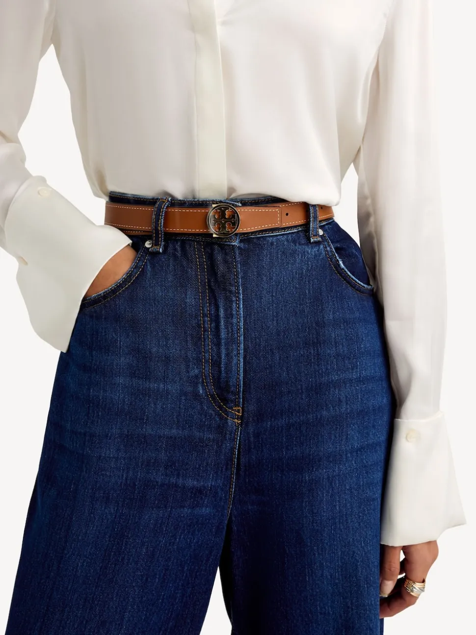 Tory Burch Ceinture réversible Miller 1"