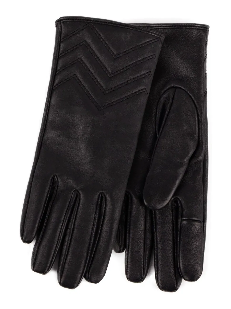 Totes Gants en cuir de première qualité Isotoner pour dames, doublés de cachemire