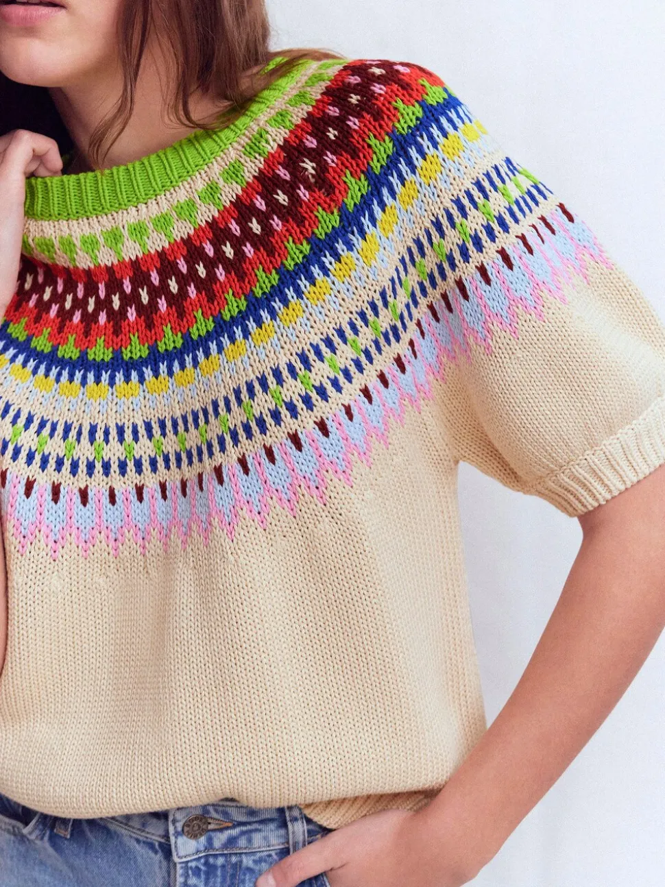T-shirt Boden Margot à manches bouffantes