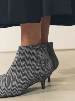 tweed gris - Bottes Forever Comfort® Kitten heel