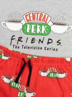 Vanilla Underground Friends Ensemble de pyjama long à Manches courtes avec Logo Central Perk