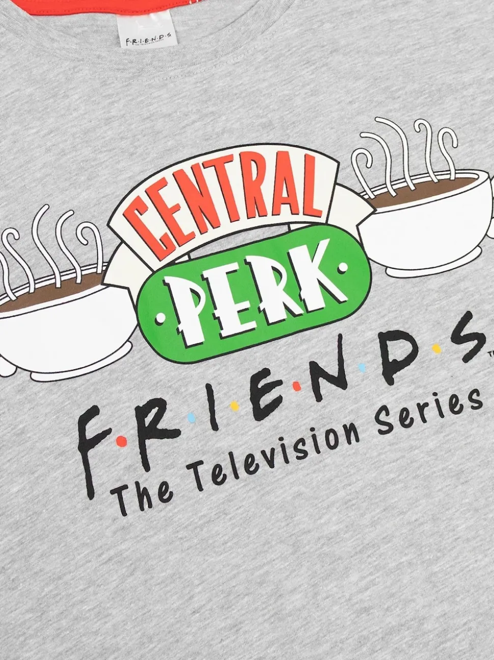 Vanilla Underground Friends Ensemble de pyjama long à Manches courtes avec Logo Central Perk
