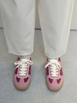 Velours côtelé rose - Forever Comfort® Lacets Formateurs