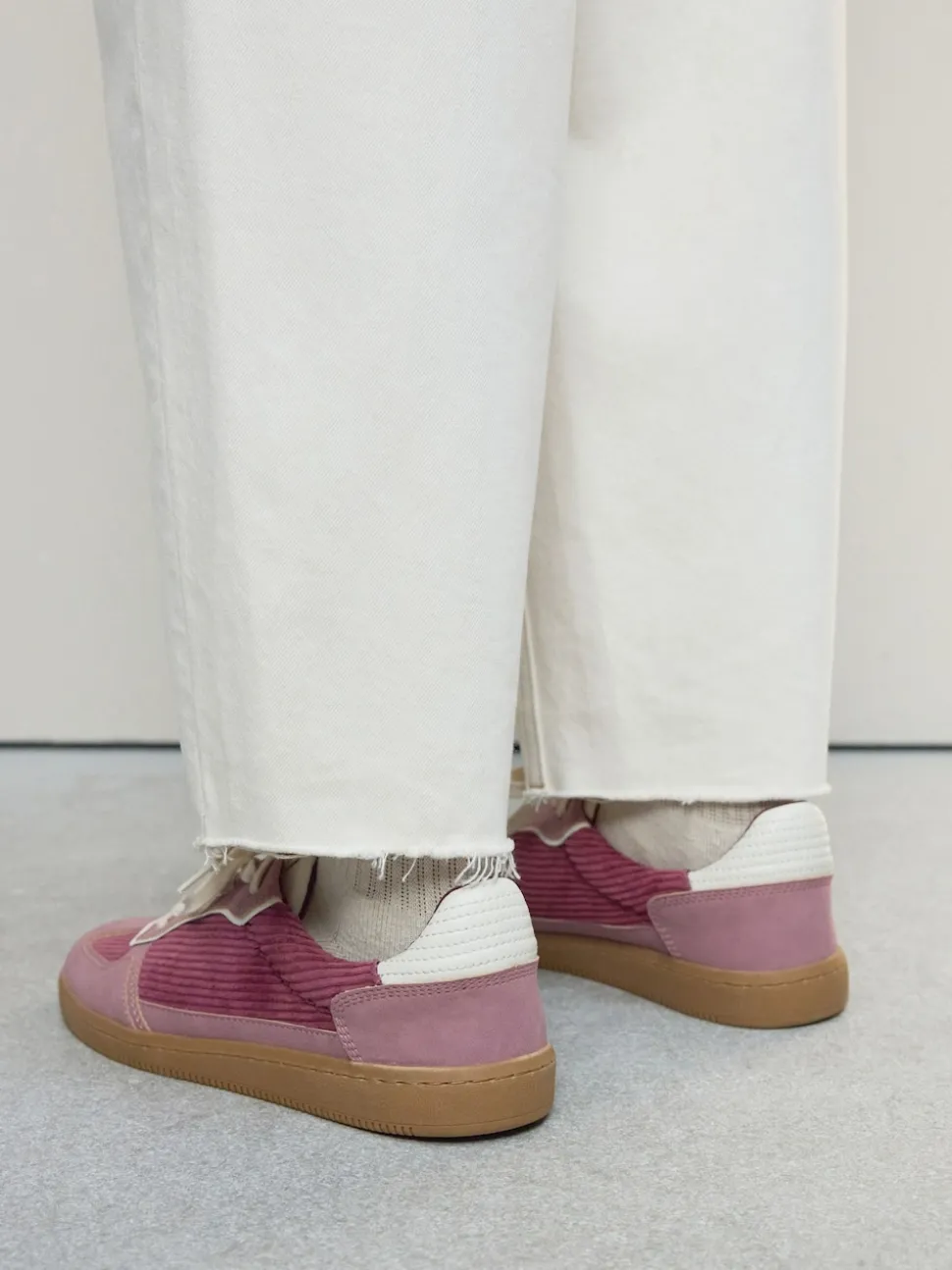 Velours côtelé rose - Forever Comfort® Lacets Formateurs