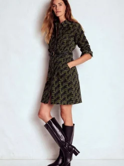 Vert - Boden Robe courte en velours côtelé Amanda