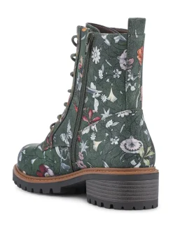 Vert - Bottes/Bottines cheville Dentelle Coupe ample Pavers